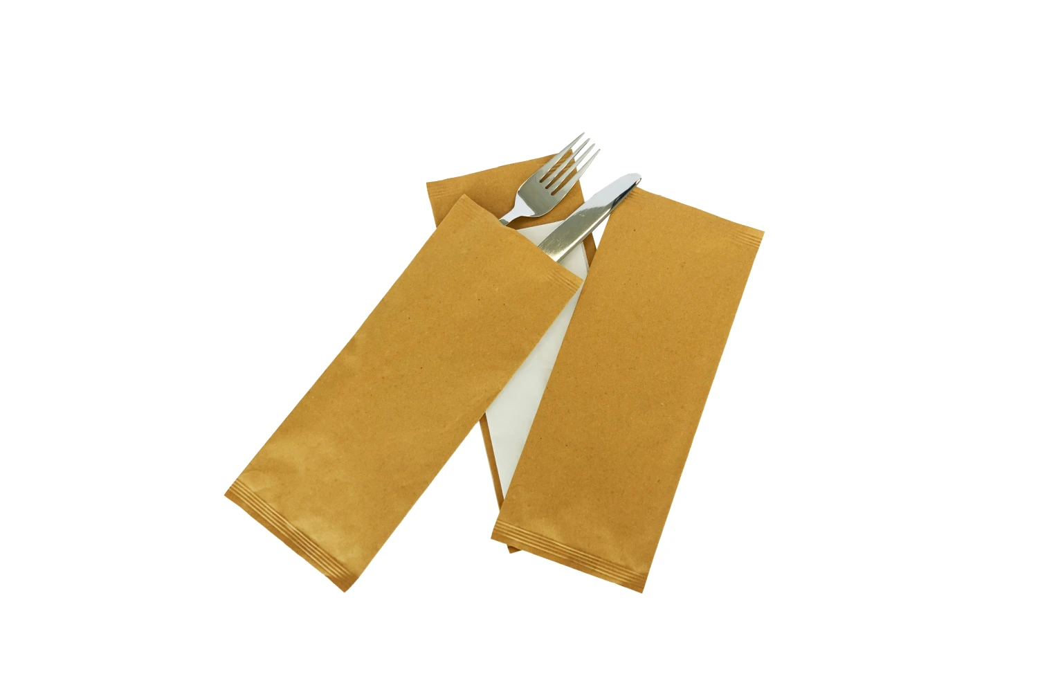 Pochettes à couverts en papier paille 1'000 pièces