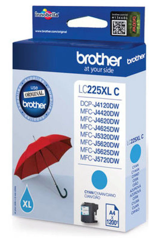 BROTHER LC225XLC Cartouche d'encre cyan