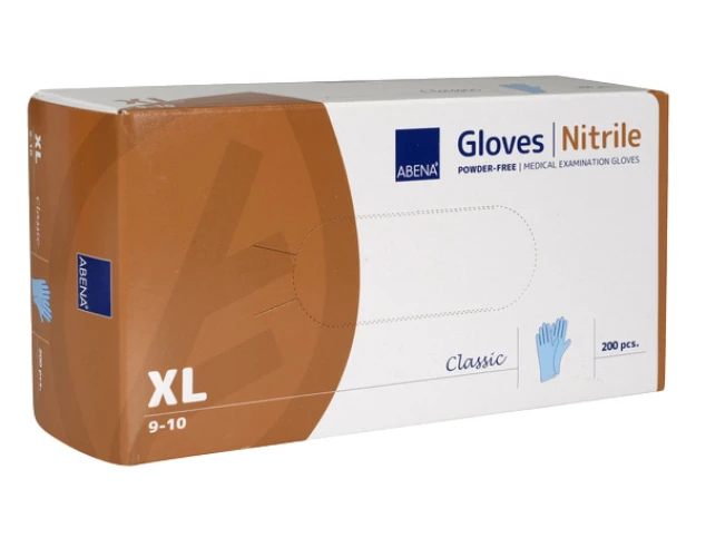 ABENA Gants en nitrile Classic taille XL, 200 pièces