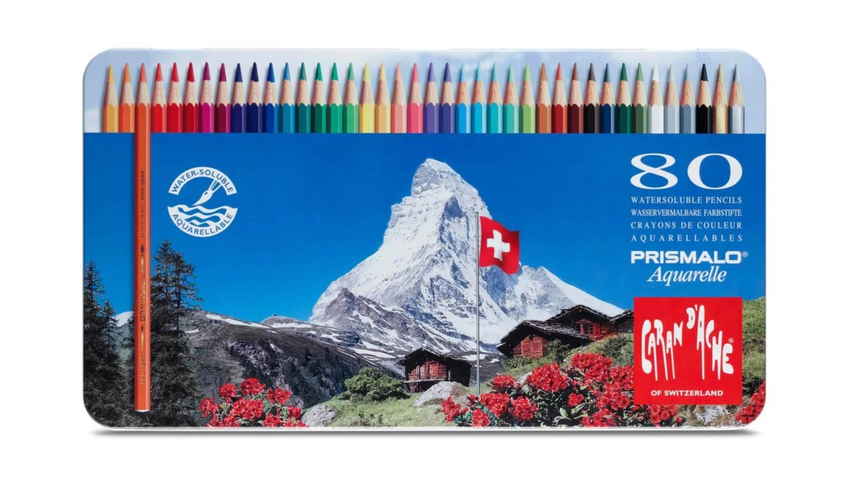 CARAN D'ACHE Crayons de couleur Prismalo 3 mm, 80 pcs.