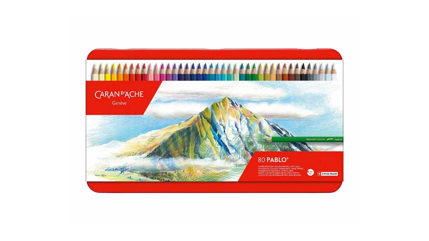 CARAN D'ACHE Farbstifte Pablo 80 Stück