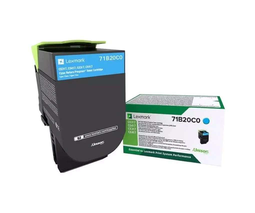 LEXMARK 3K Return Program Toner cyan (CS/CX317,417,517) 71B20C0