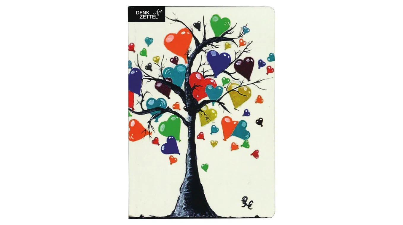 DENKZETTEL® Notizbuch Art - A5 - Herzbaum