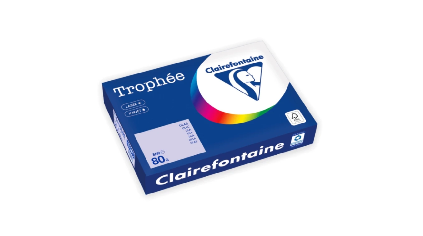 CLAIREFONTAINE Kopierpapier Trophée Pastell A4, 80 g/m², 500 Blatt