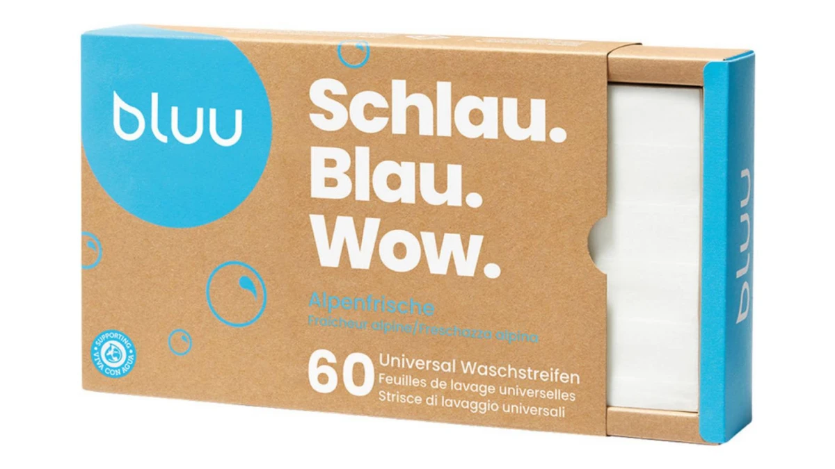 BLUU Feuilles de lavage universelles Fraîcheur Alpine 60 pièces