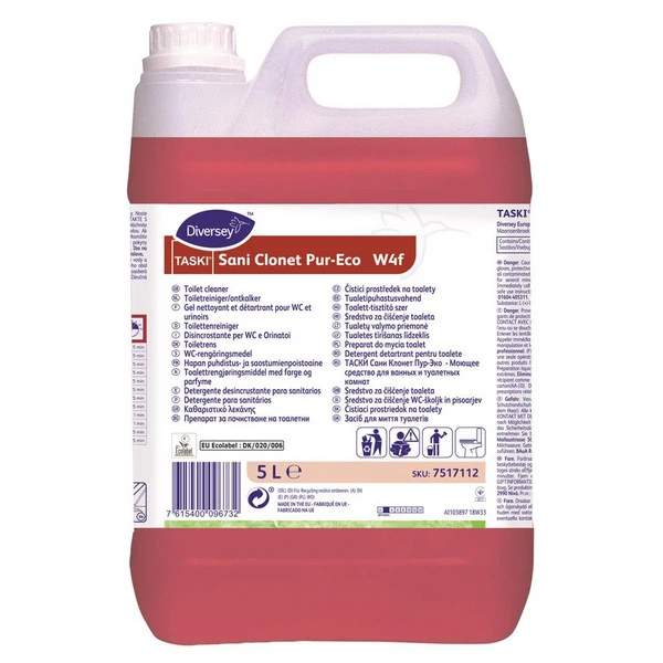 TASKI Nettoyant toilettes Sani Clonet Pure-Eco W4f 2 x 5 L