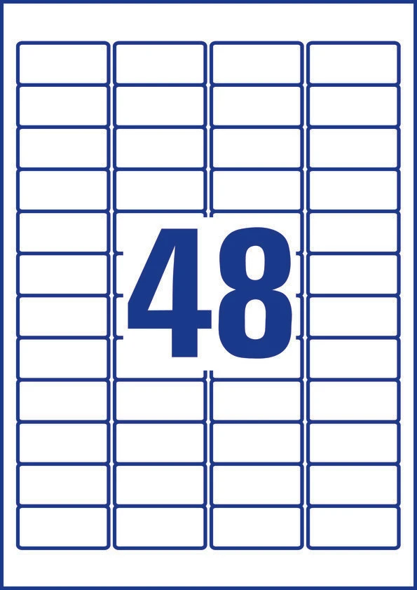 AVERY ZWECKFORM L4736REV-100 Étiquettes, 45.7 x 21.2 mm, 100 feuilles