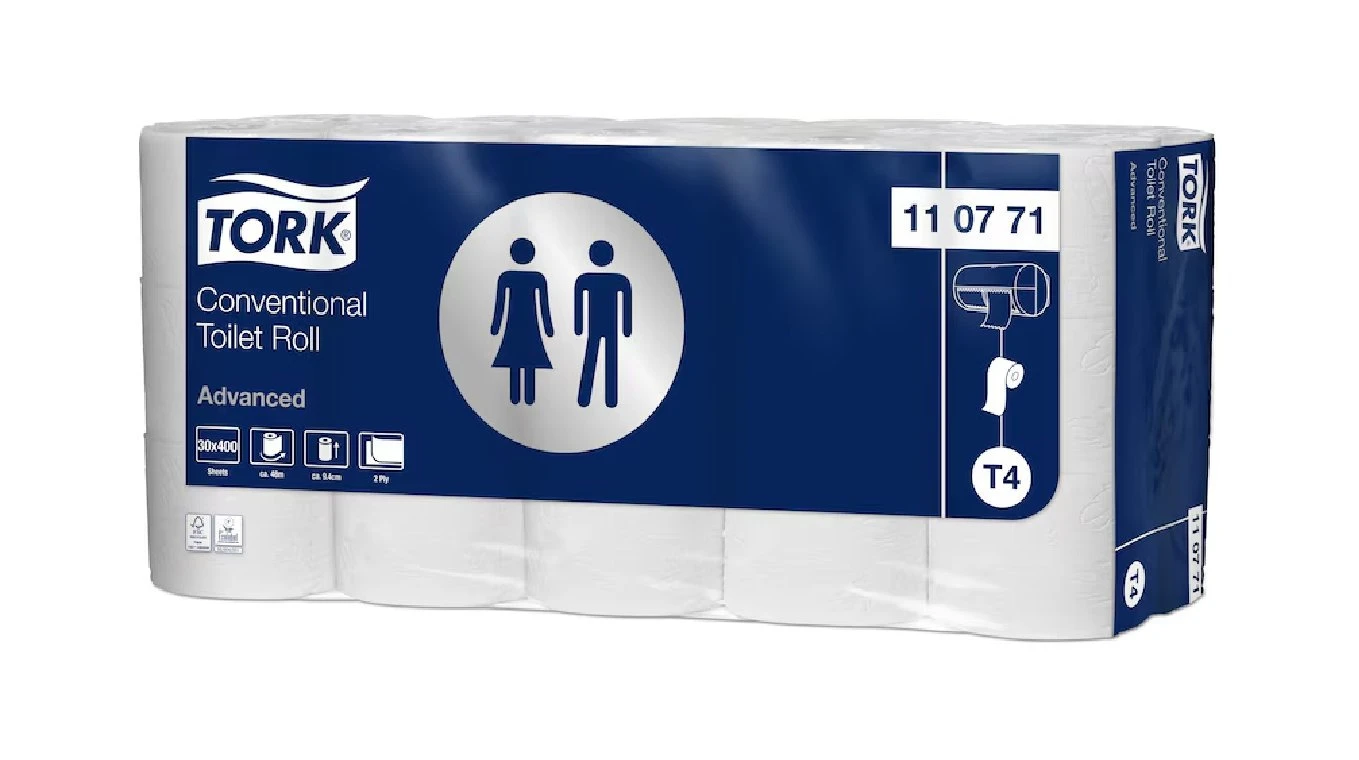 TORK WC-Papier Advanced 2-lagig, weiss, 30 Rollen