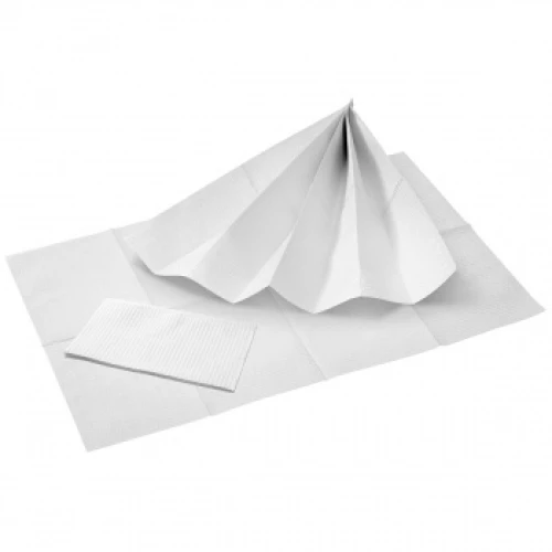 Serviettes pour patients 33 x 45 cm, blanc, paquet de 50 pièces
