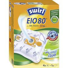 SWIRL Sacs aspirateur EIO 80 EcoPor 4 pièces