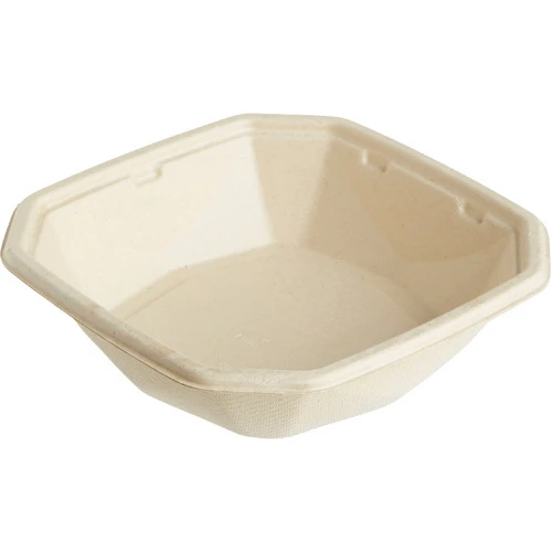 BIOPAK Barquette-repas carrée Octabagasse 400 ml, 300 pièces