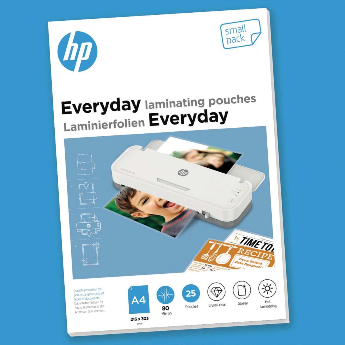 HP Everyday film de plastification, A4, 80 my