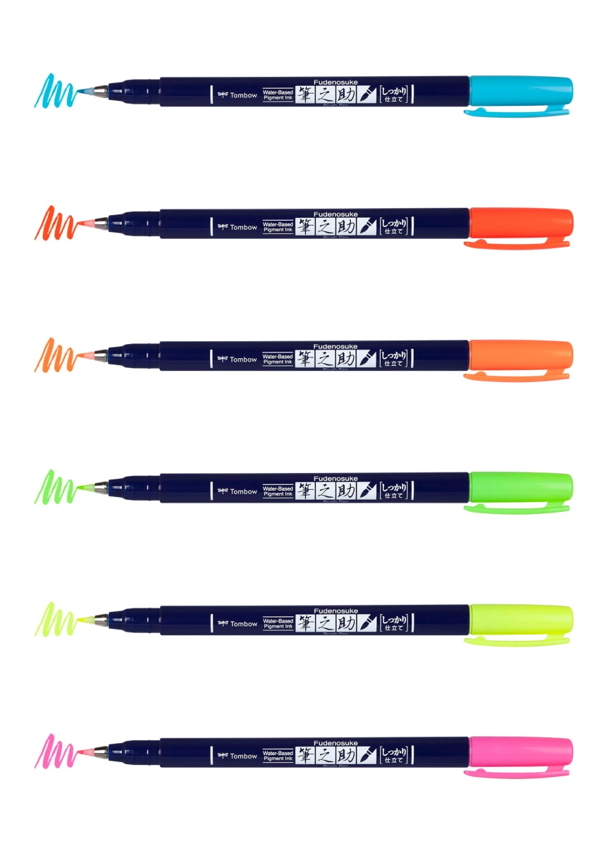 TOMBOW Stylo de calligraphie set 6 pcs.