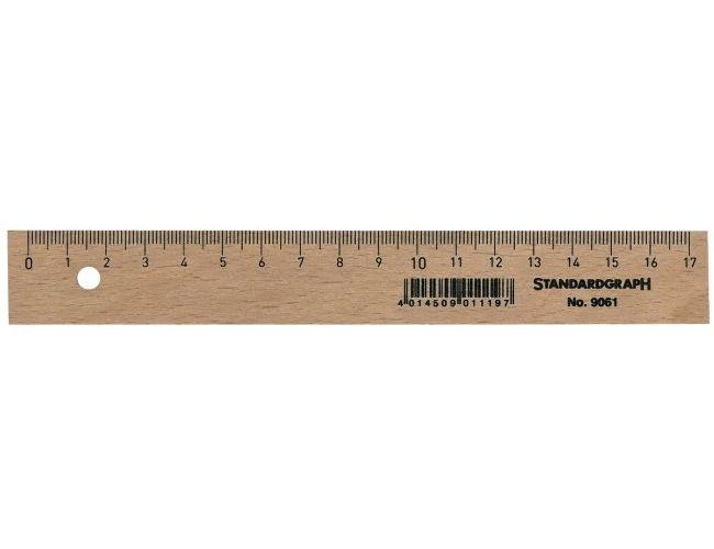 DUX Holzlineal 17cmHolzlineal 17cm