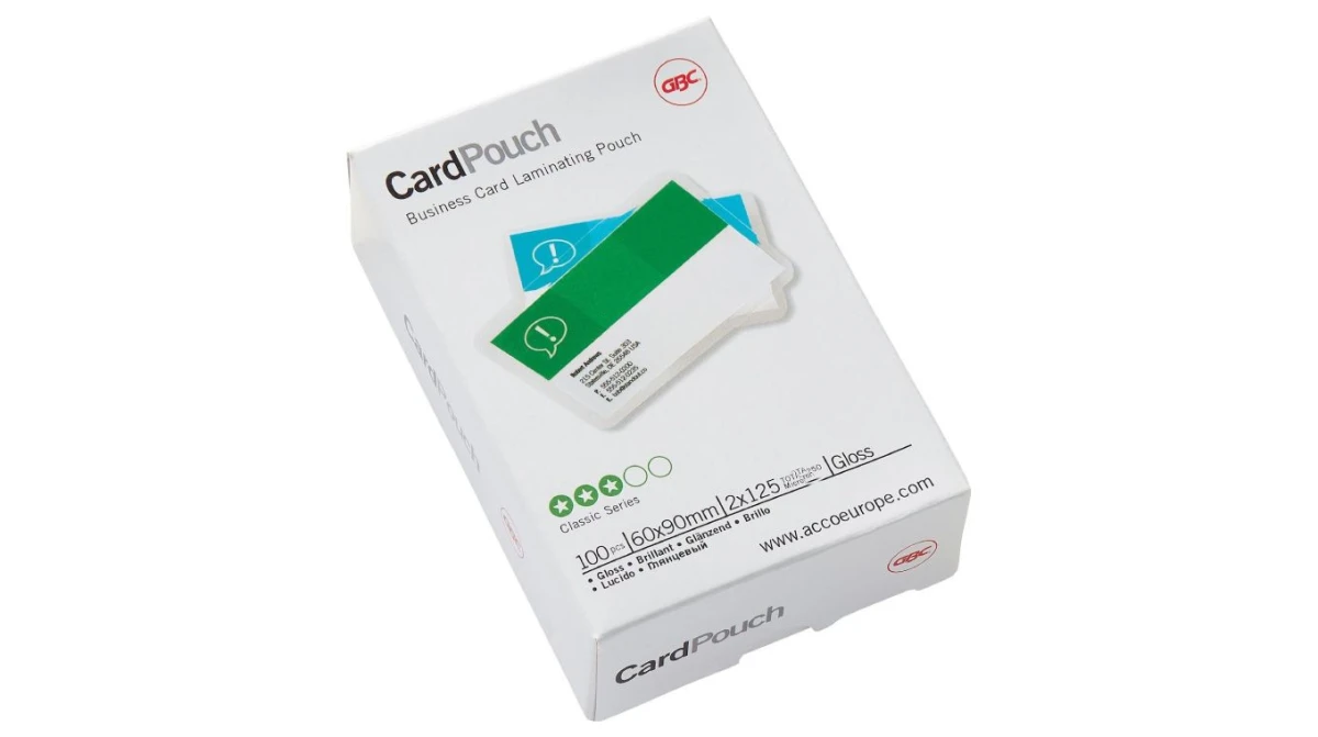 GBC Pochettes de plastification 60 x 90 mm, 125my, 100 pcs.