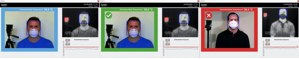 Seek Thermal Temperature Scan