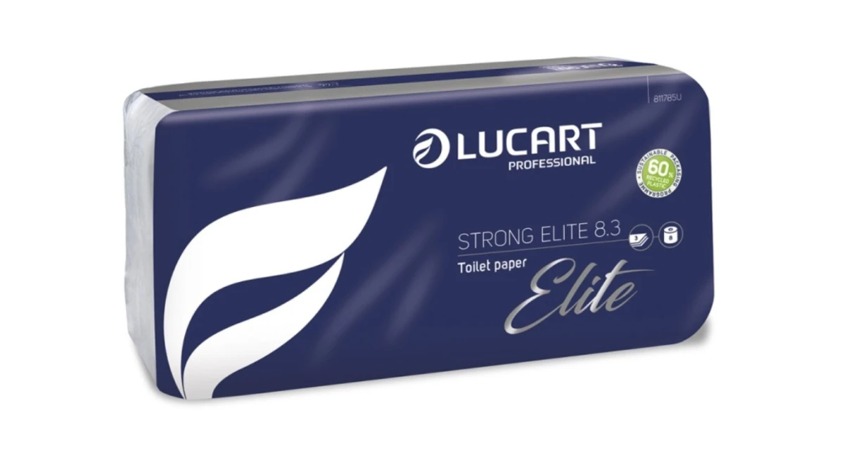 LUCART Papier toilette Strong Elite 8.3, 3 couches, 72 rouleaux