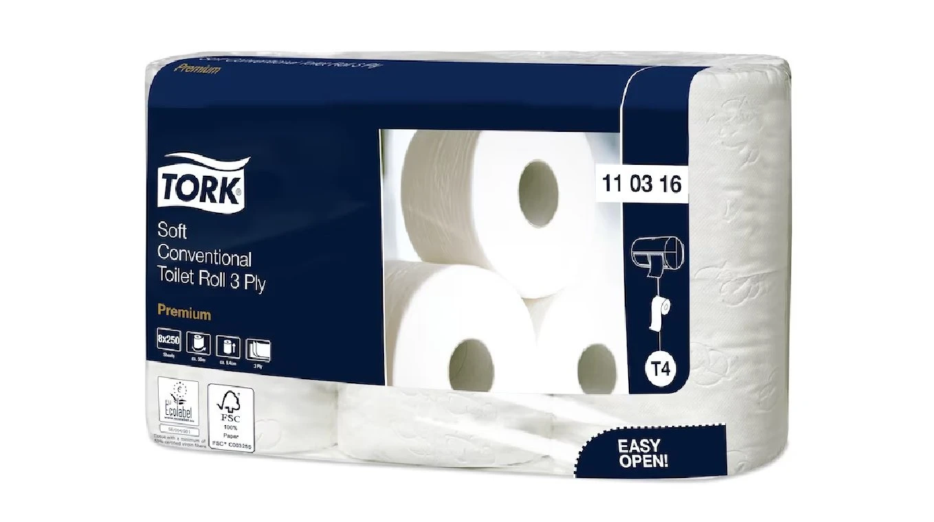 TORK Papier toilette Premium 3 couches, 72 rouleaux