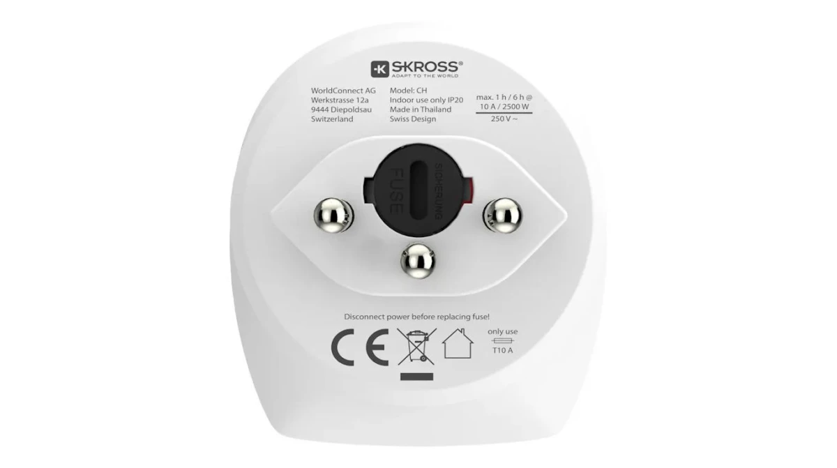 SKROSS Country Travel Adapter Combo World/EU to CH