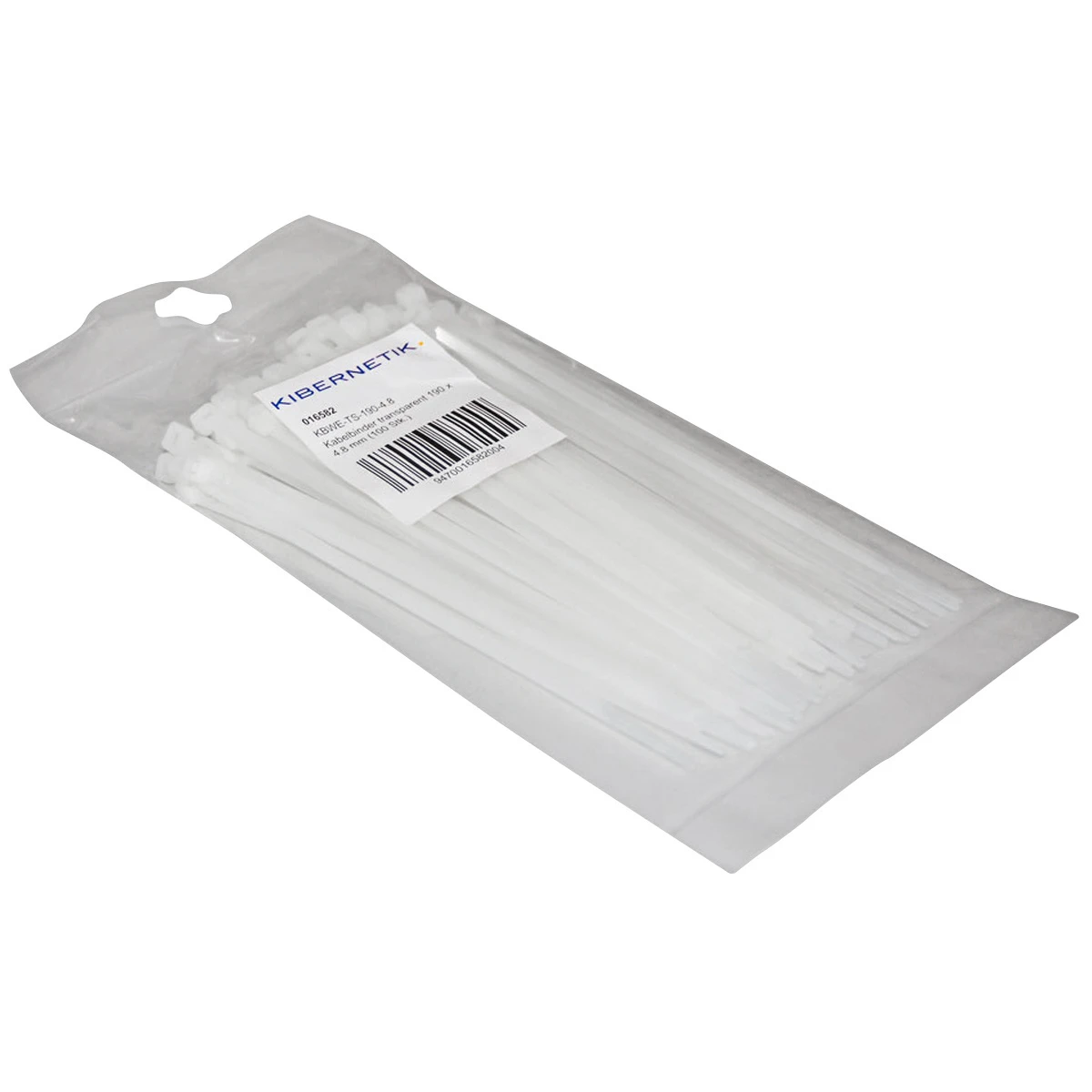 Colliers transparents 190 mm x 4,8 mm
