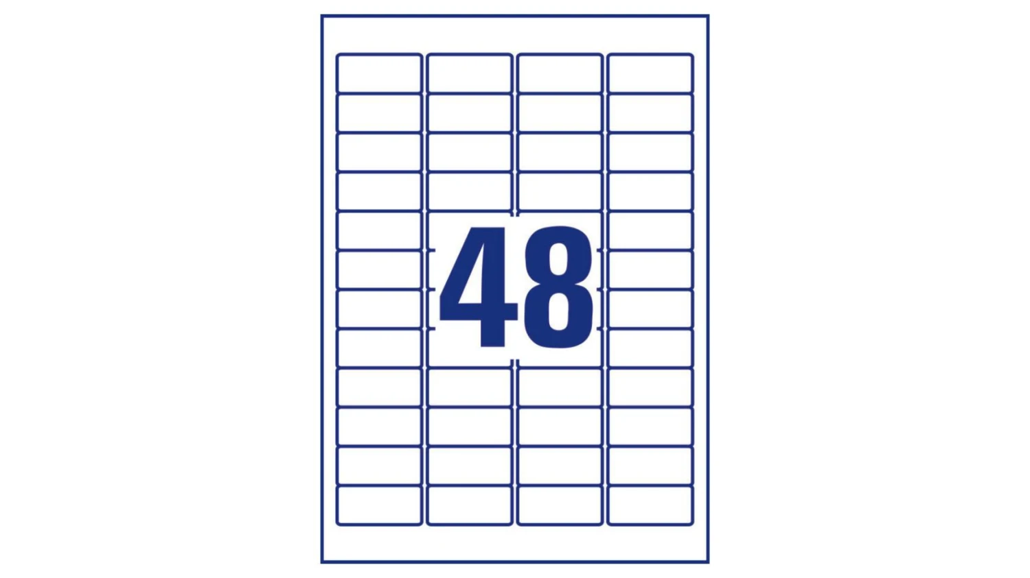 AVERY ZWECKFORM L4778-20 Etiketten, 45.7 x 21.2 mm, 20 Blatt