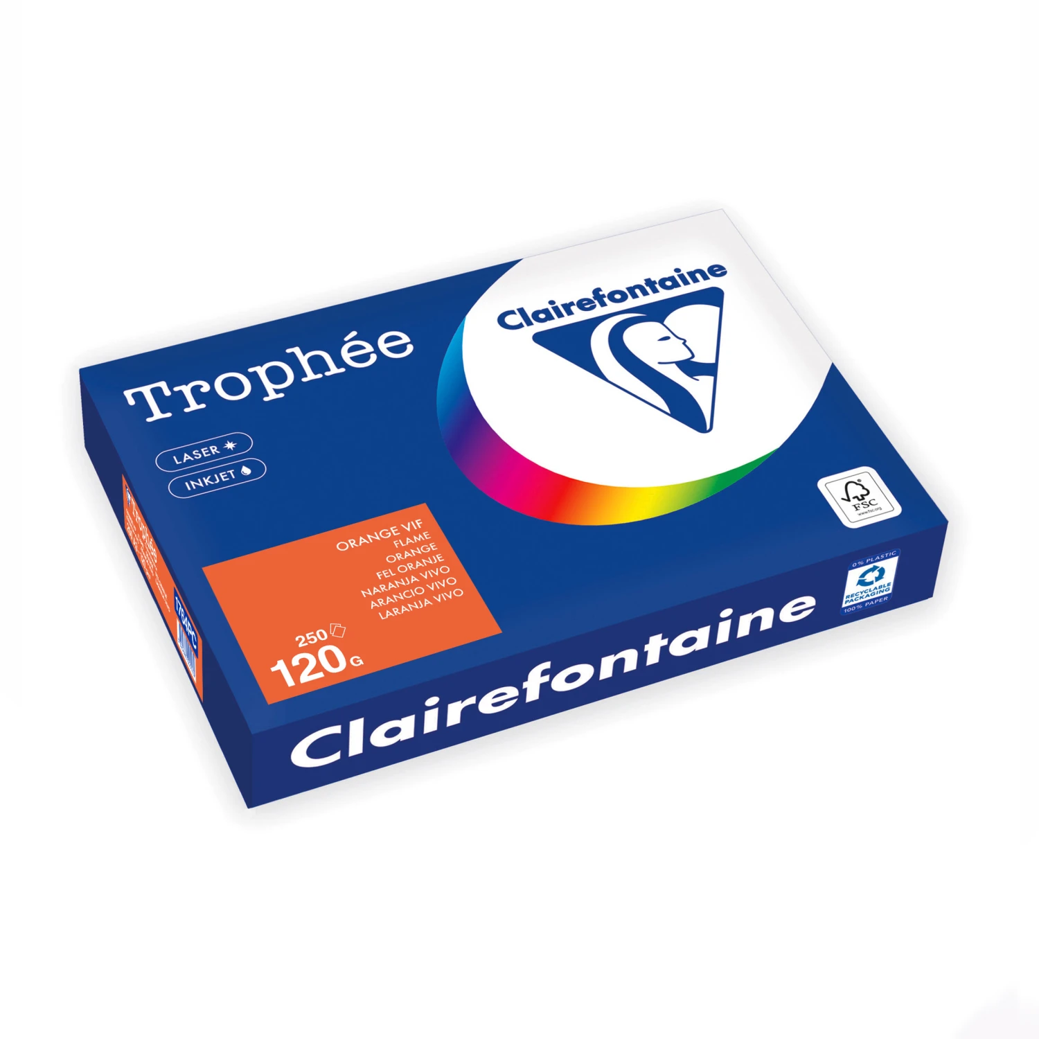 CLAIREFONTAINE Kopierpapier Trophée Intensiv A3, 120 g/m², 250 Blatt