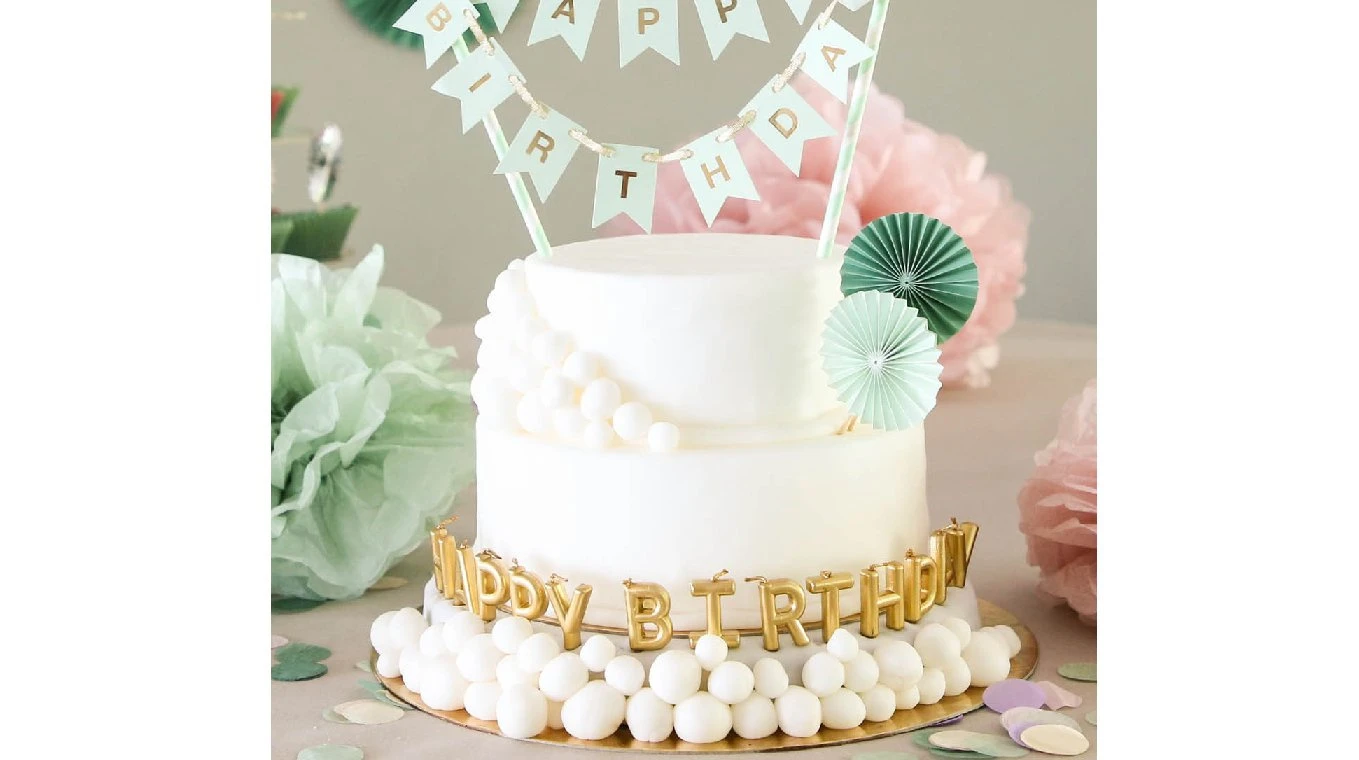 I AM CREATIVE Bougies Happy Birthday