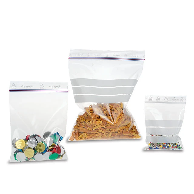 Sachets à fermeture à pression Top Grip 90 x 110 mm, 100 pièces