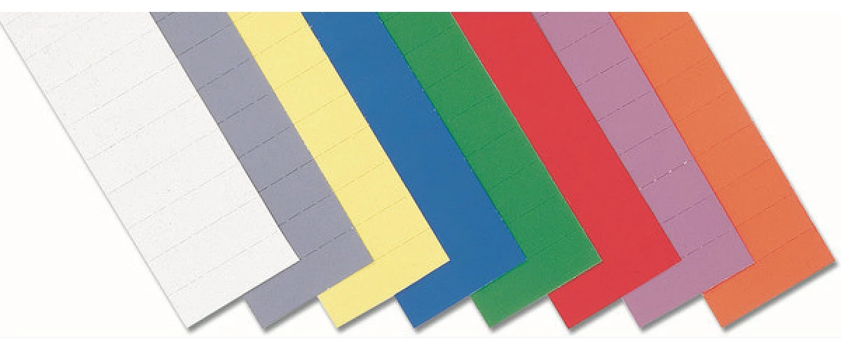 MAGNETOPLAN Ferrocard Etiquettes, 80 x 15 mm