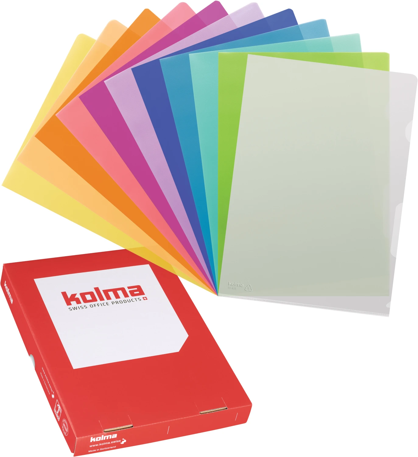 KOLMA Sichtmappe A4 genarbt superstrong 100 Stück