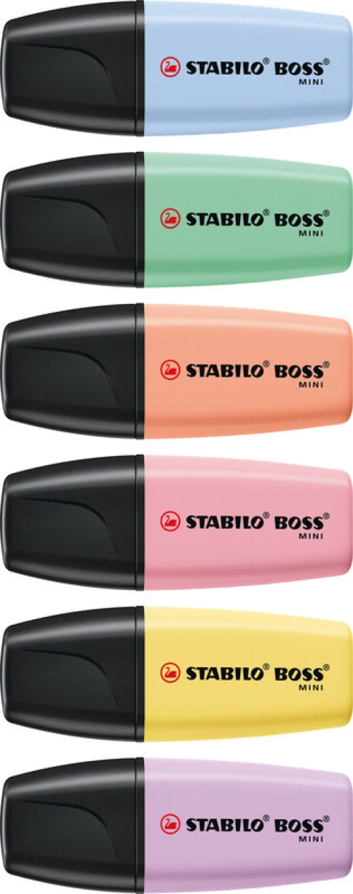 STABILO BOSS Textmarker Mini Pastel 6er Etui