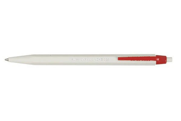 Caran D'Ache stylo à bille rétractable jetable 825 encre rouge