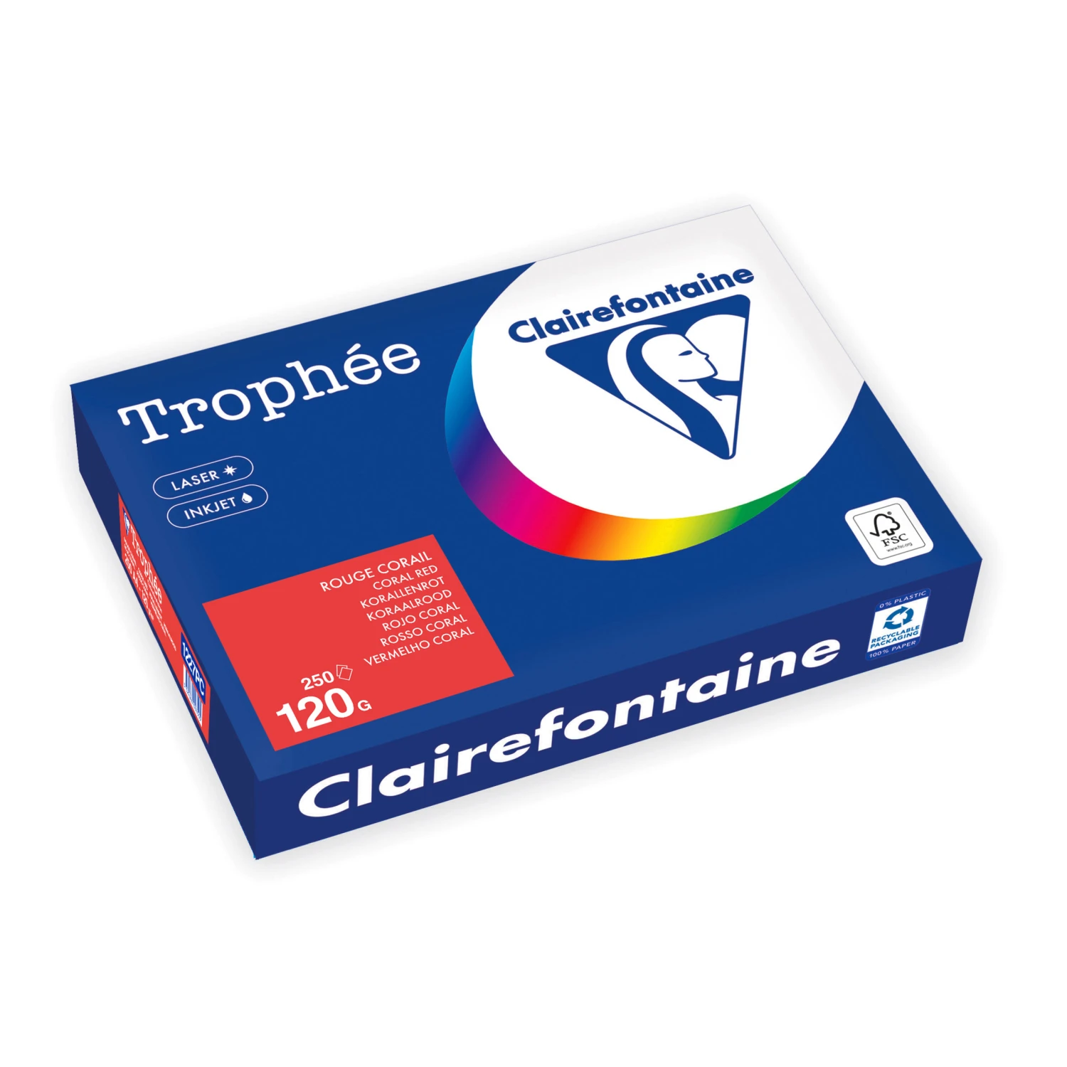 CLAIREFONTAINE Kopierpapier Trophée Intensiv A4, 120 g/m², 250 Blatt