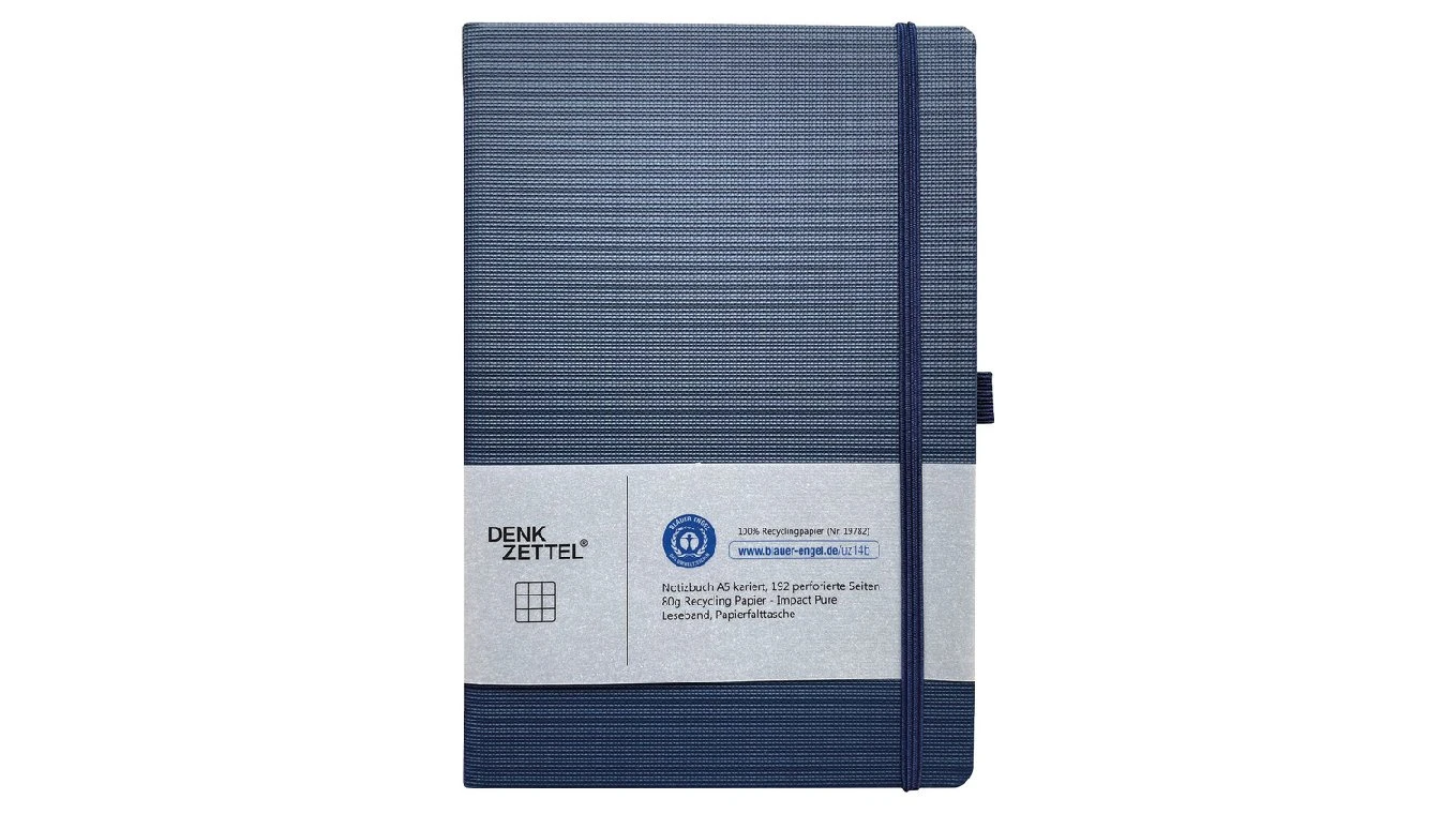 DENKZETTEL® Carnet de notes Tenax - A5 - Ange Bleu