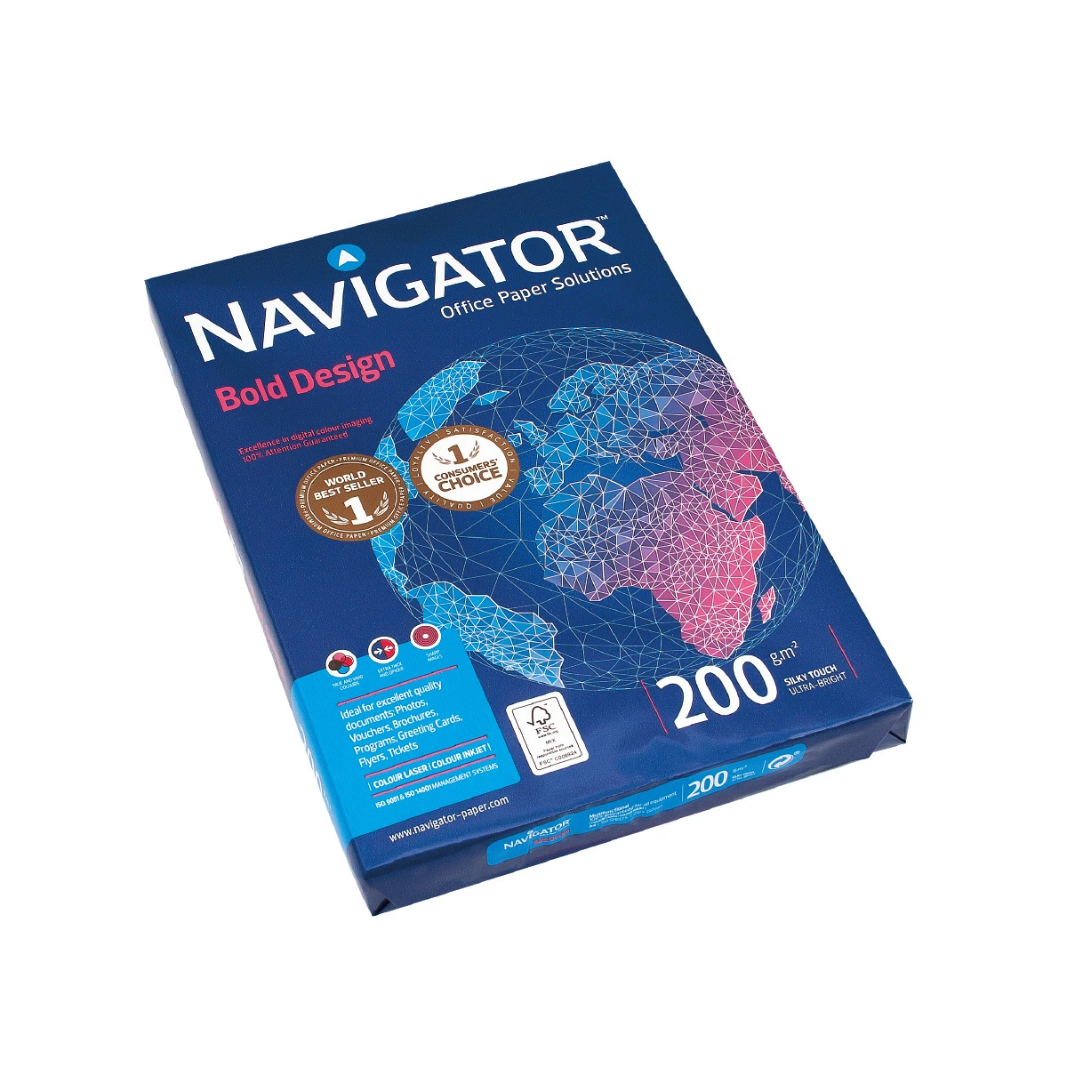NAVIGATOR Kopierpapier Bold Design A4, 200 g/m², 150 Blatt