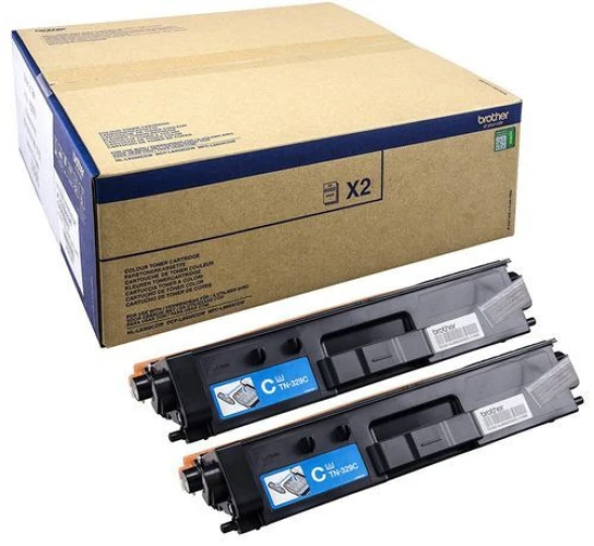 BROTHER TN-329CTWIN Toner Super HY Twin cyan
