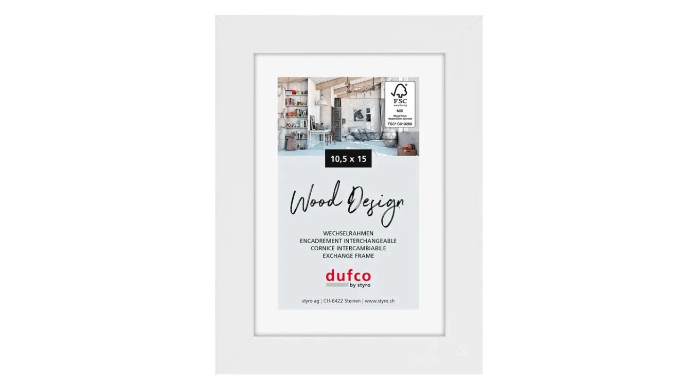DUFCO "Toronto" Cadre photo en bois massif 10.5 x 15 cm