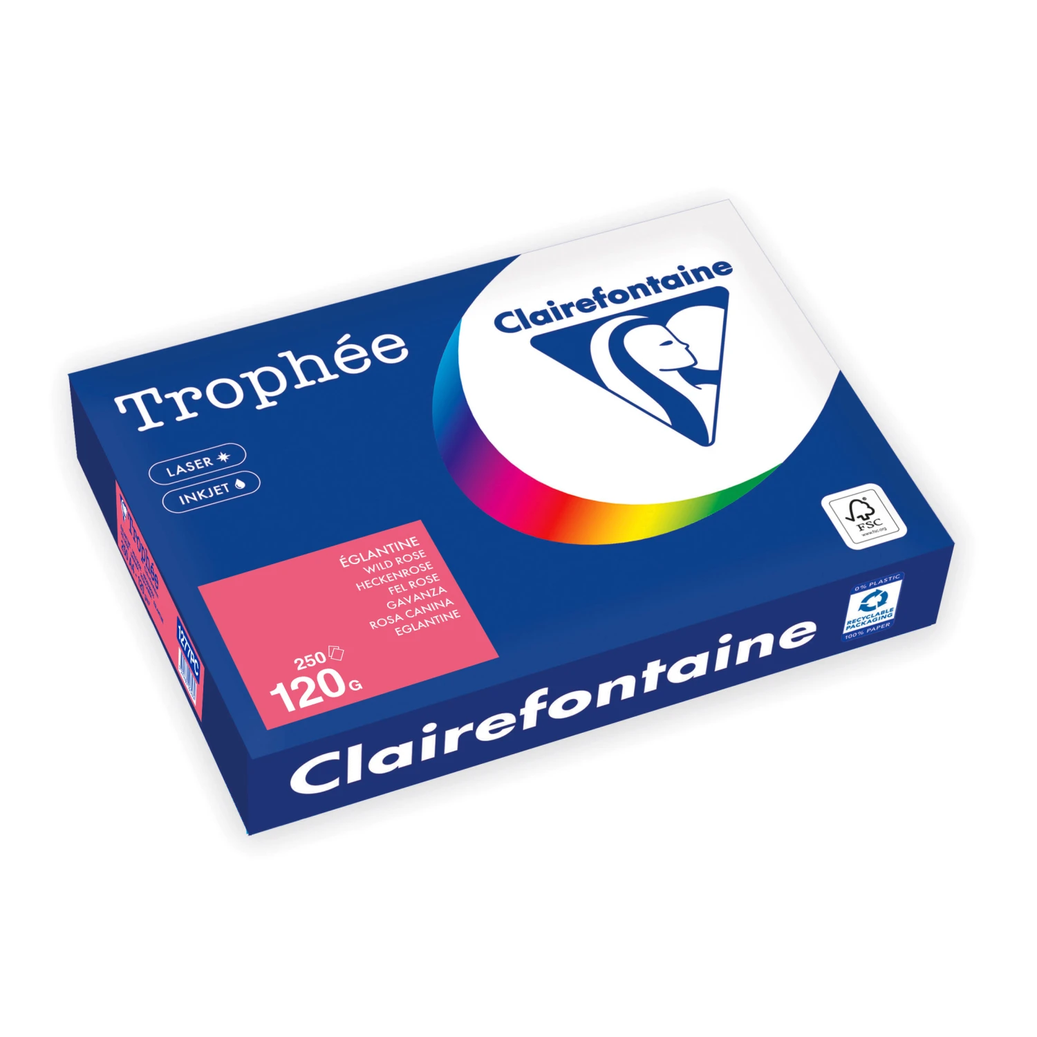 CLAIREFONTAINE Kopierpapier Trophée Pastell A4, 120 g/m², 250 Blatt