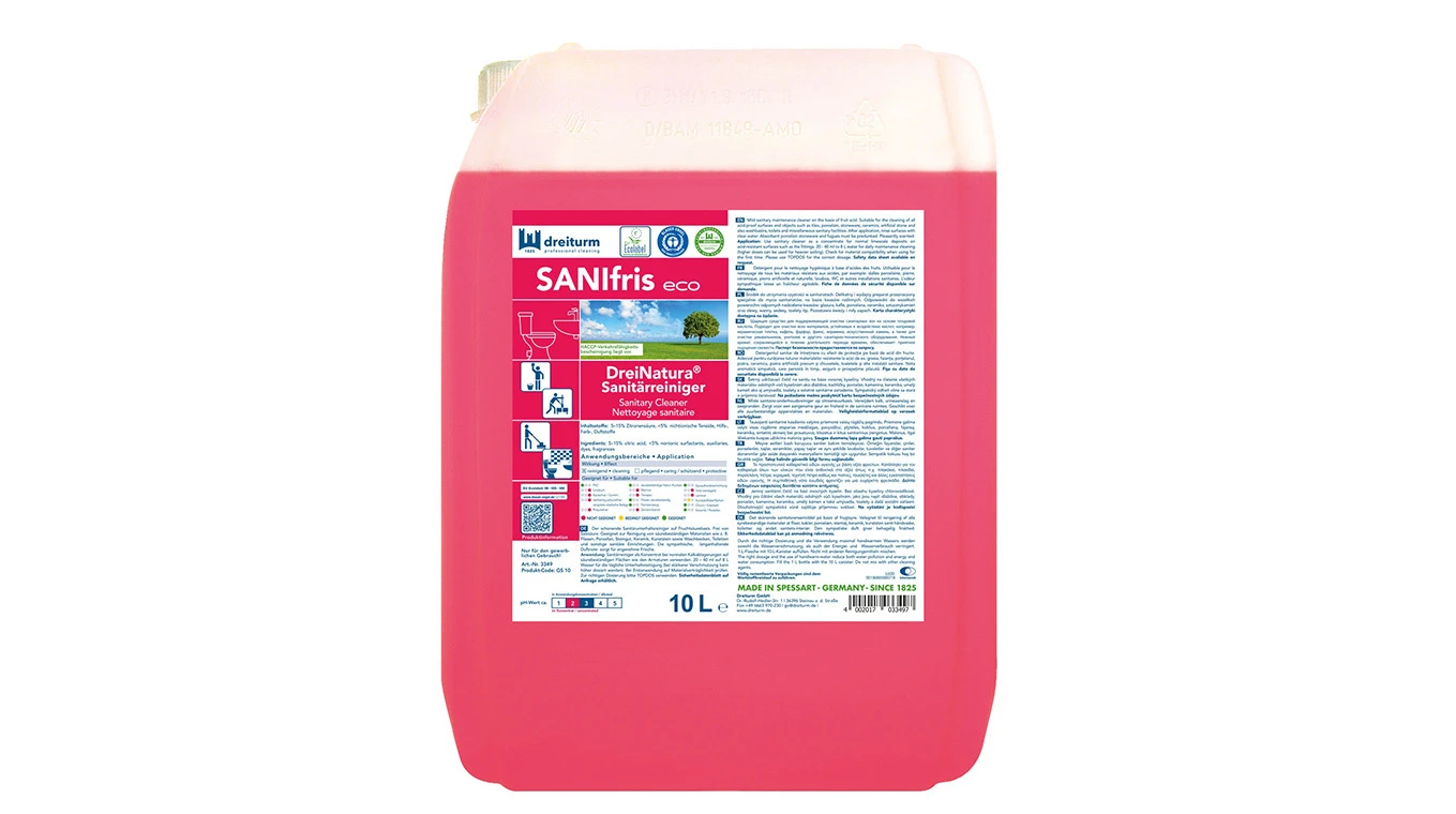 DREITURM Nettoyant sanitaire SANIfris eco DreiNatura® 10 L
