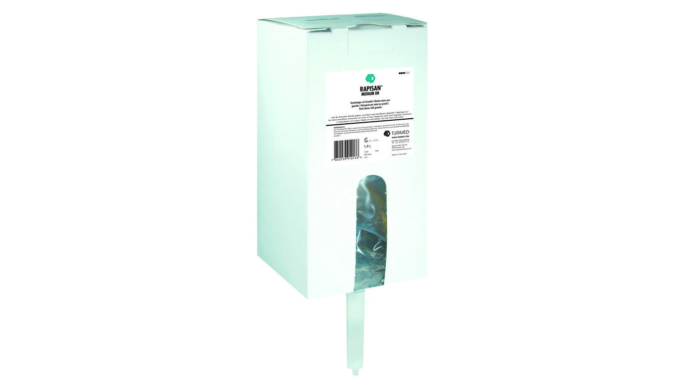 Turimed RAPISAN®MEDIUM DK Nettoie-mains avec granules 1400ml Bag-in-Box
