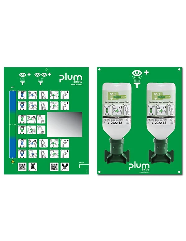 Plum Station lave-oeil 2 bouteilles NaCl à 500ml
