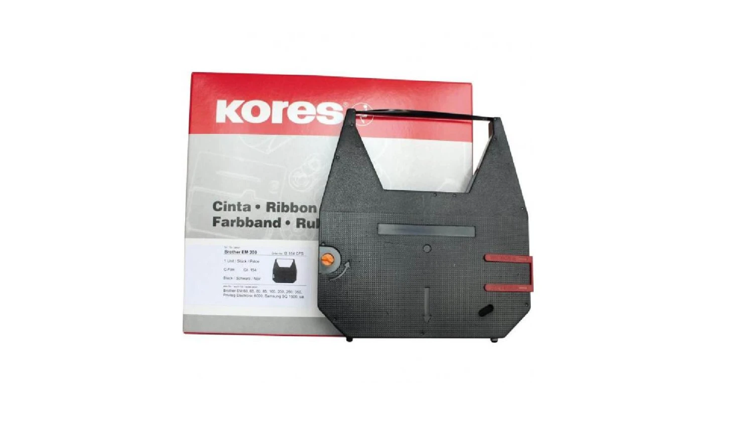KORES G154CFS Ruban correctable noir