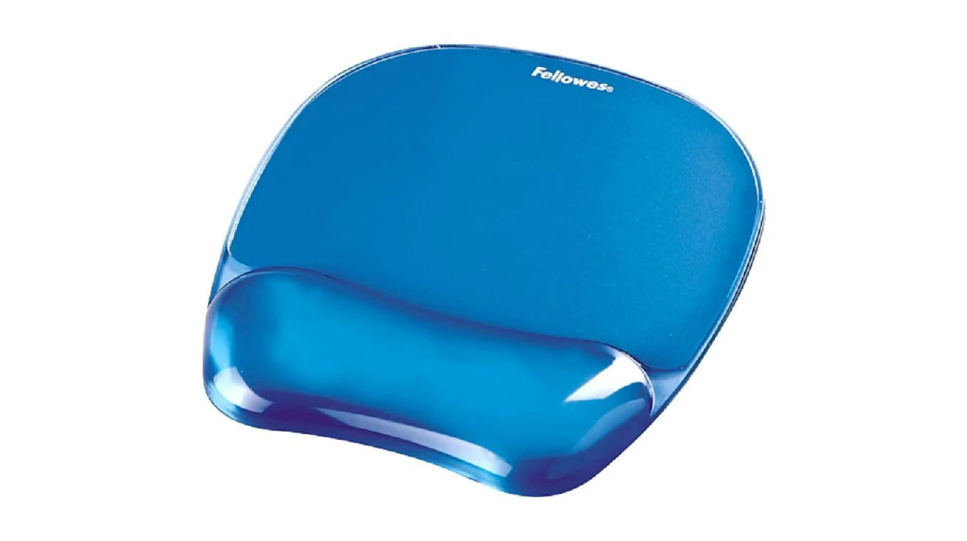 FELLOWES Tapis de souris Crystals avec repose-poignets