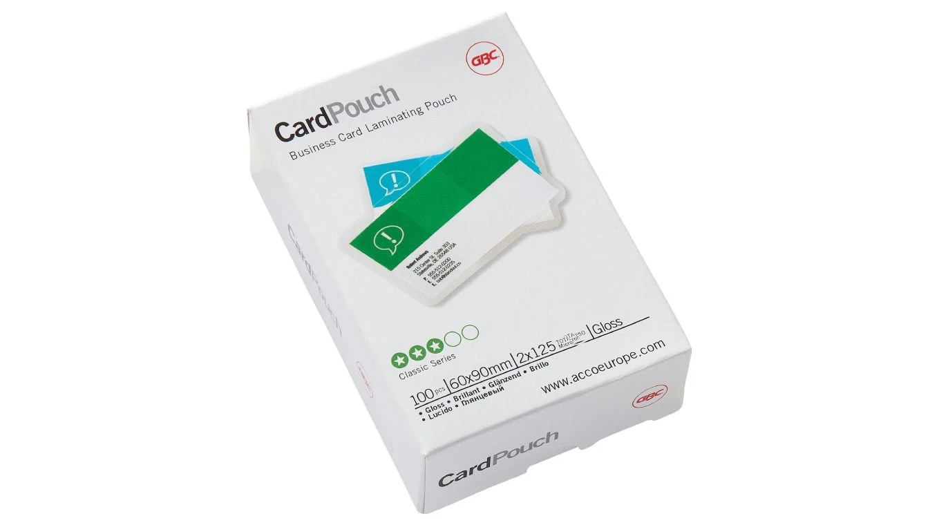 GBC® Laminierfolien 60 x 90 mm, 125my, 100 Stk.