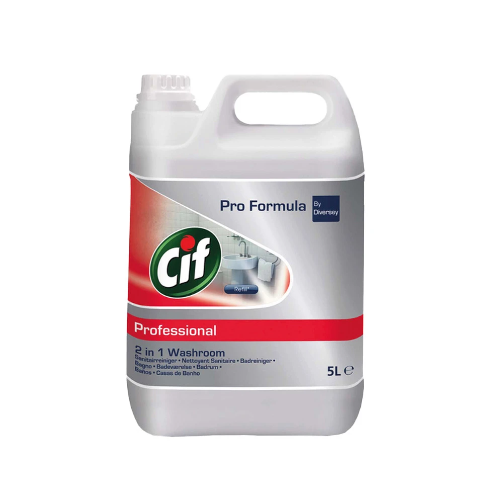 CIF Détergent sanitaires Professional 2 x 5 litres