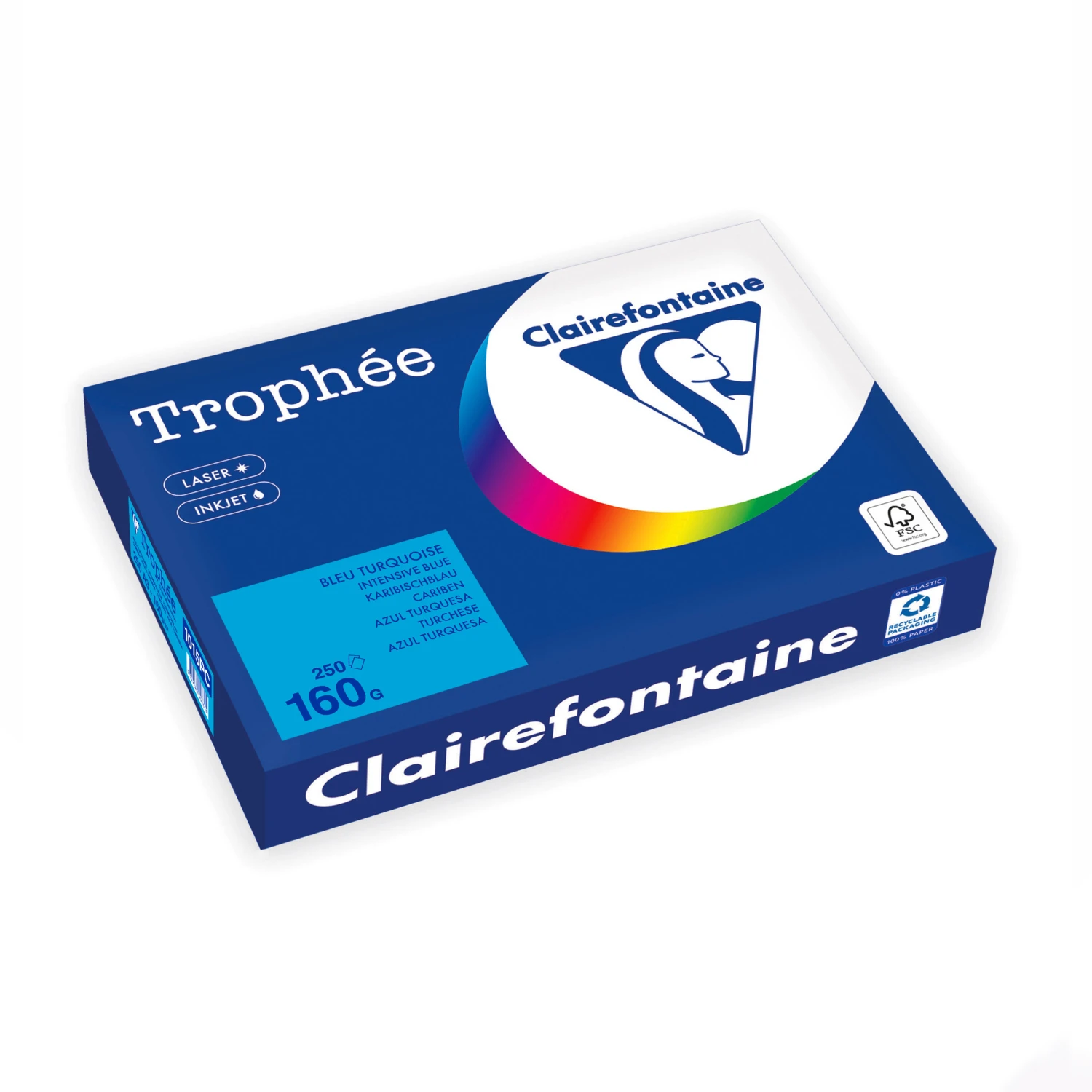 CLAIREFONTAINE Papier à copier Trophée Intensif A3, 160 g/m², 250 feuilles