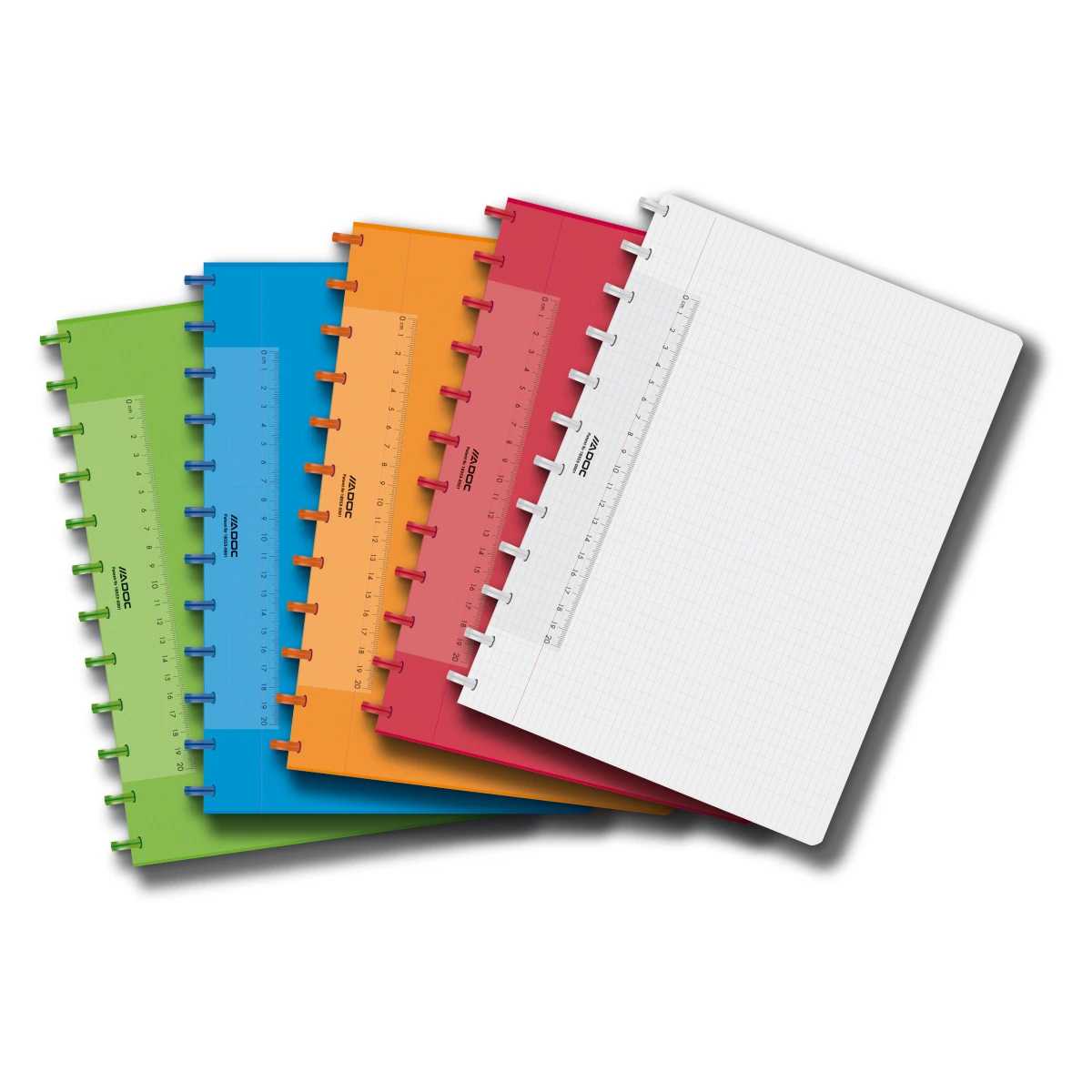 ADOC 6048 Cahier de notes A4 quadrillé assortis