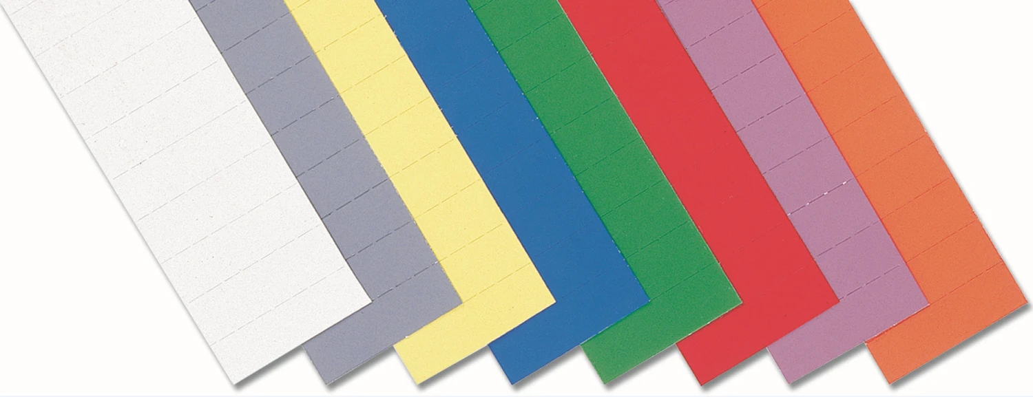 MAGNETOPLAN Ferrocard Etiquettes, 60 x 15 mm, 115 pcs.