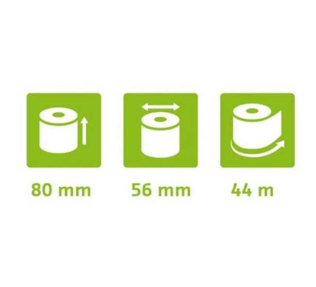EXACOMPTA Rouleaux thermiques 80 mm x 44 m, 10 pièces