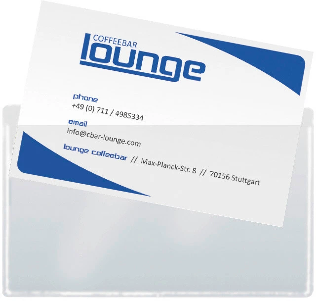 SIGEL Poches cartes visite 90x55mm